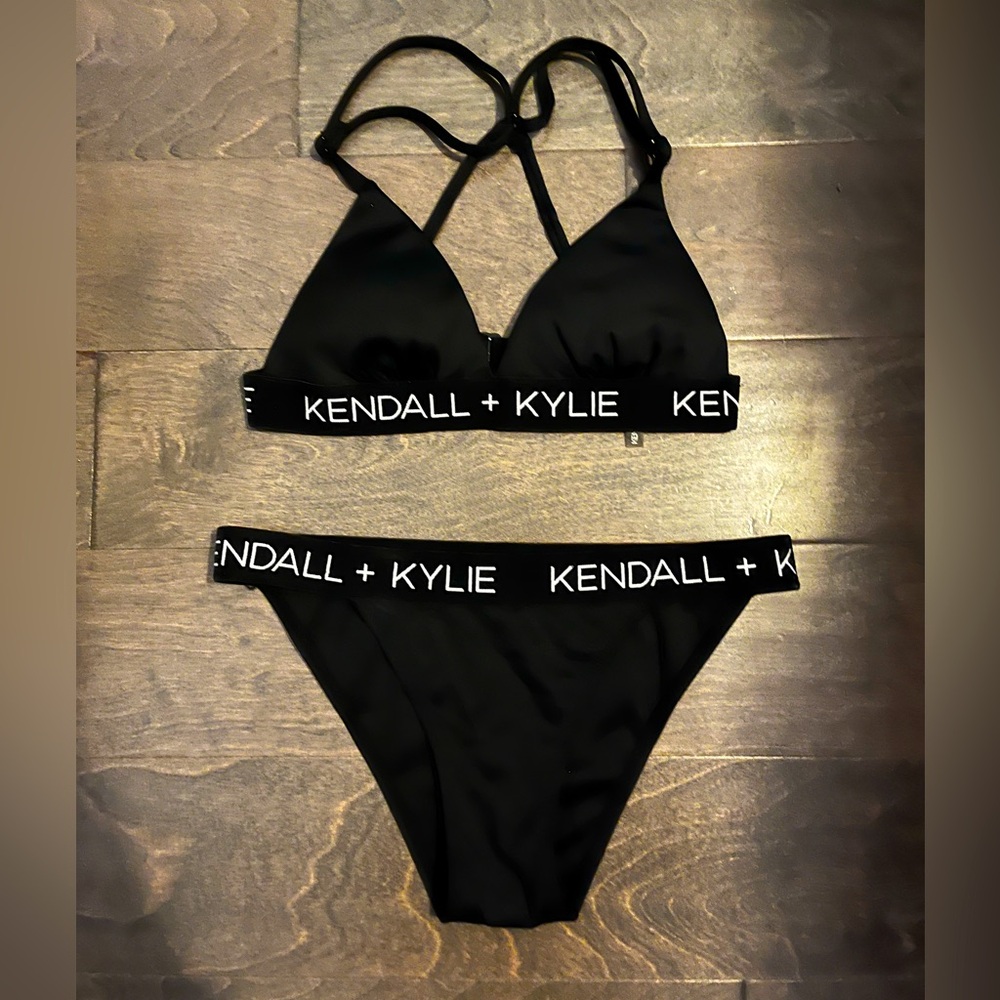 Kendal and Kylie Black Bikini